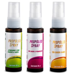 Propóleo Spray Adultos – Sabor jengibre, miel, frambruesa