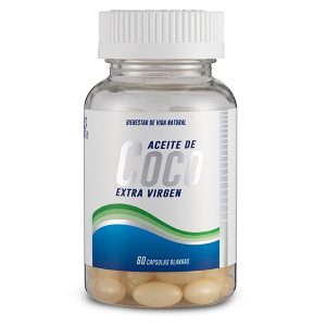 Aceite de coco extra virgen - 500mg - 60 cápsulas blandas